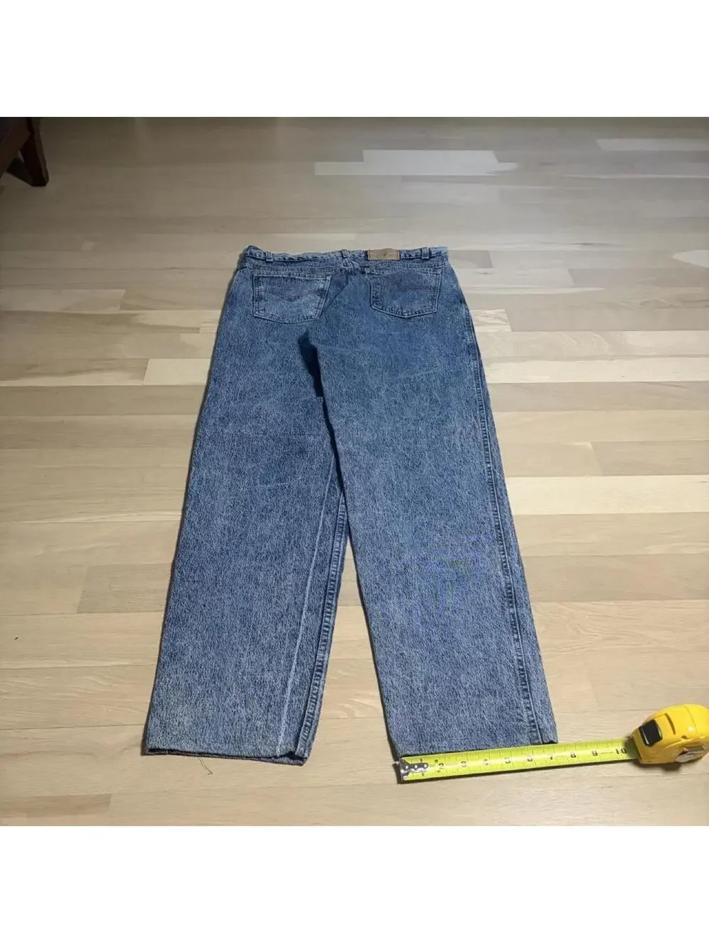 vintage rare 80s levi’s 550 relaxed fit silver tab silver medal acid wash jeans